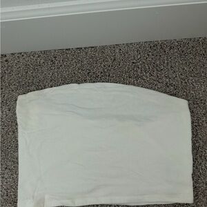 Garage White Strapless Tube Top